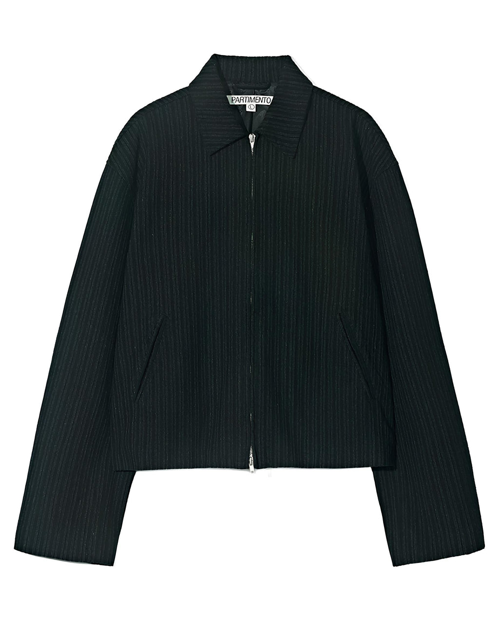 Pinstripe Cropped Blouson koku0205
