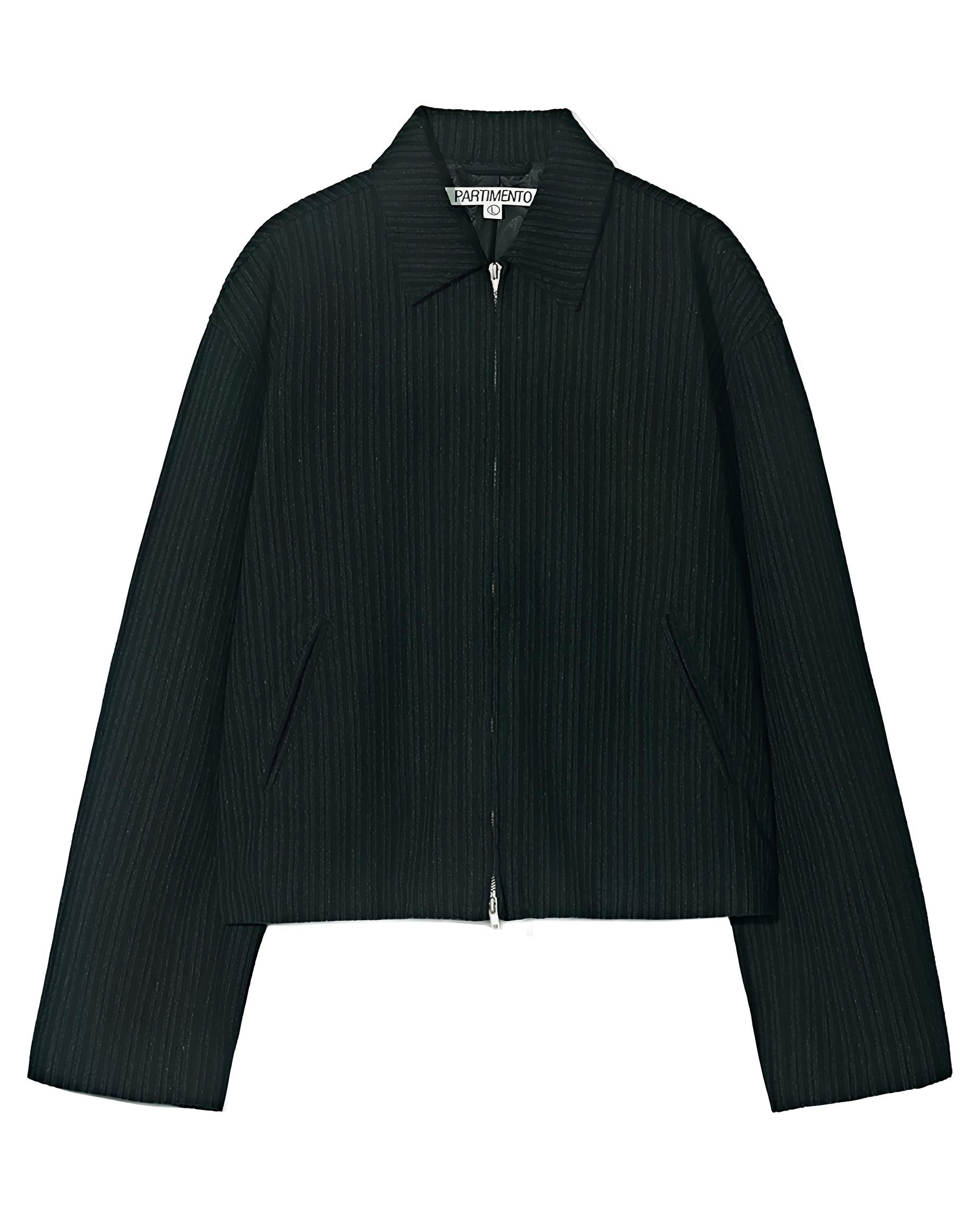 Pinstripe Cropped Blouson koku0205