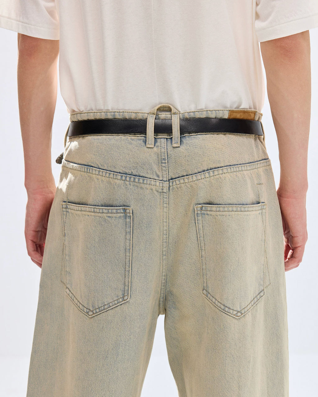 Khaki Washed Jeans koku0208
