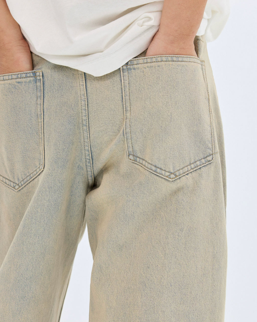 Khaki Washed Jeans koku0208
