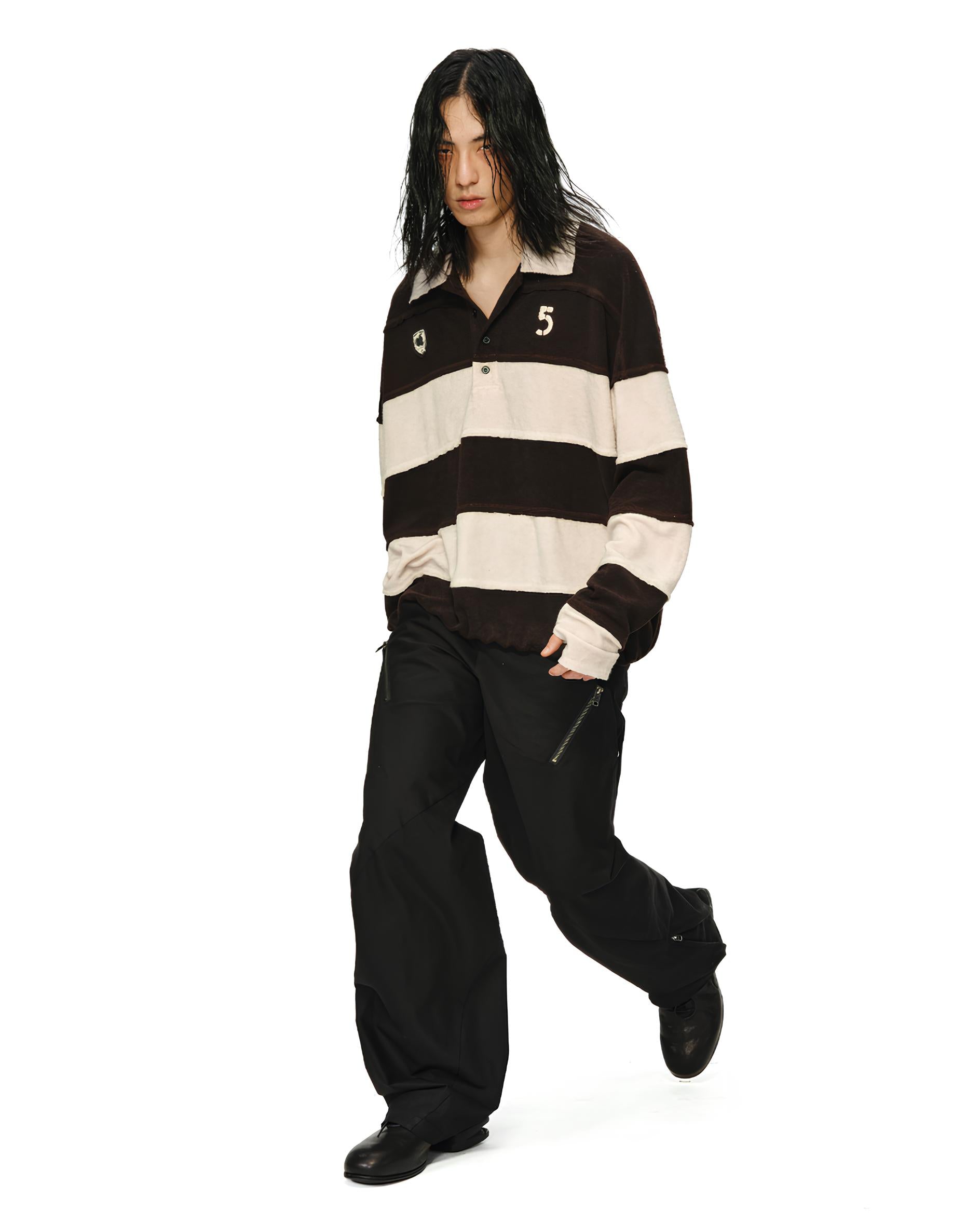 Maestro 3D Spiral-Cut Curved Pants koku0217