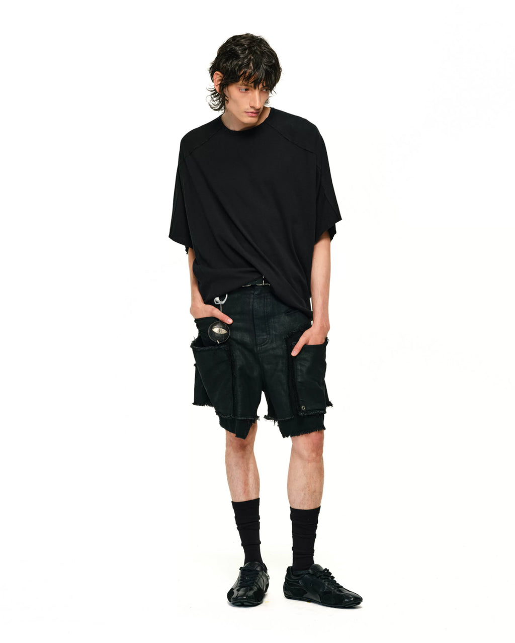 Haunted Waxed Work Shorts koku0218