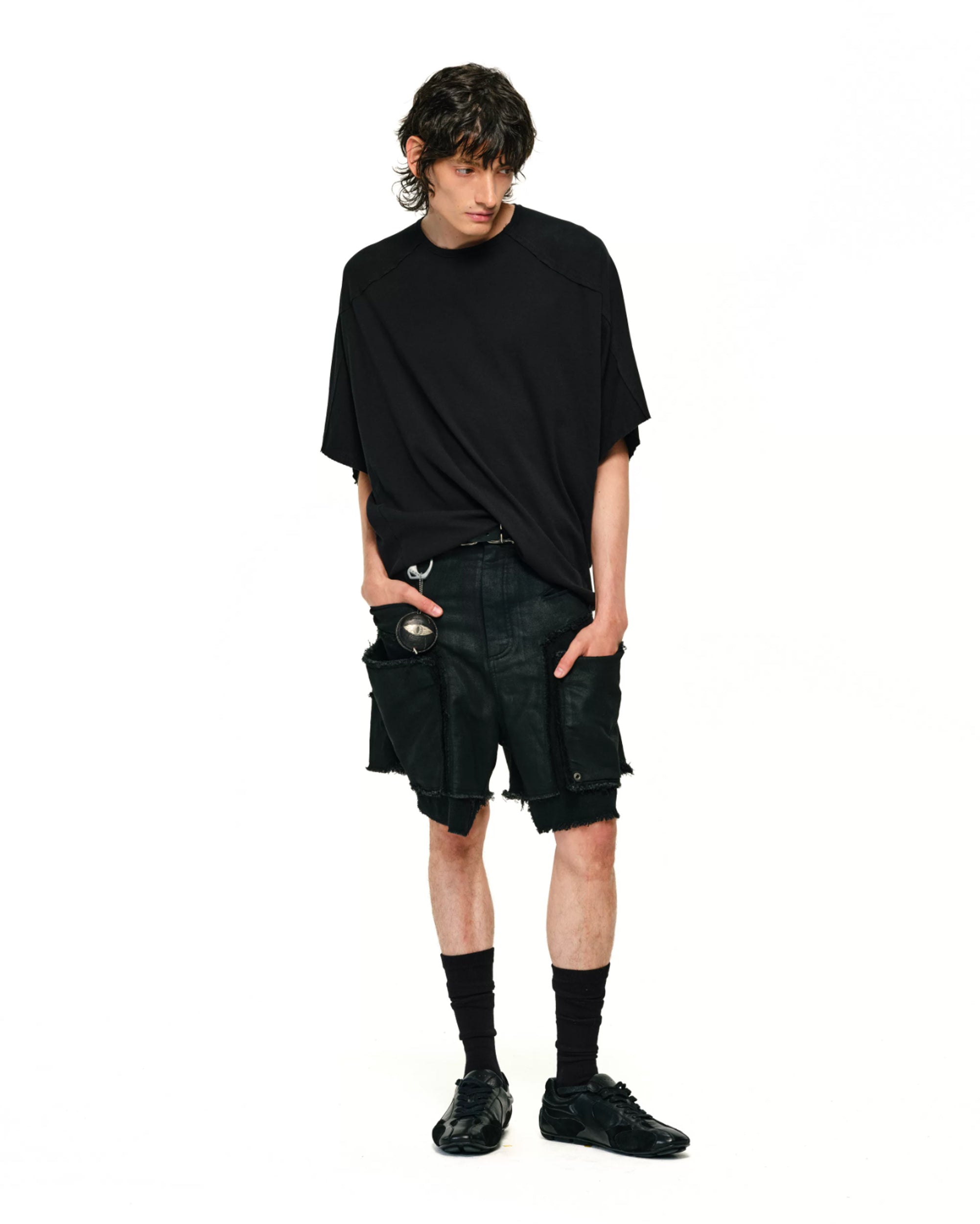 Haunted Waxed Work Shorts koku0218