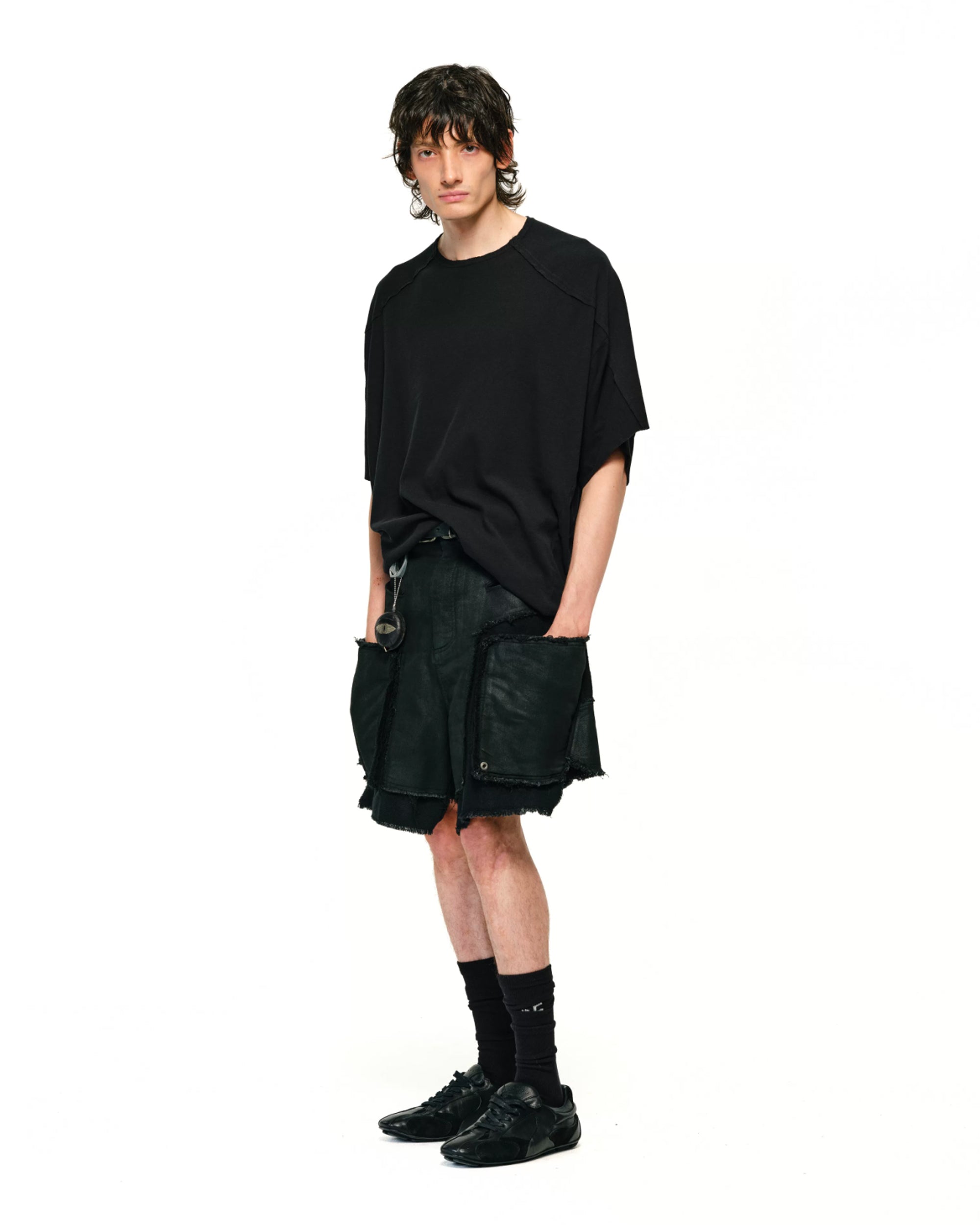 Haunted Waxed Work Shorts koku0218