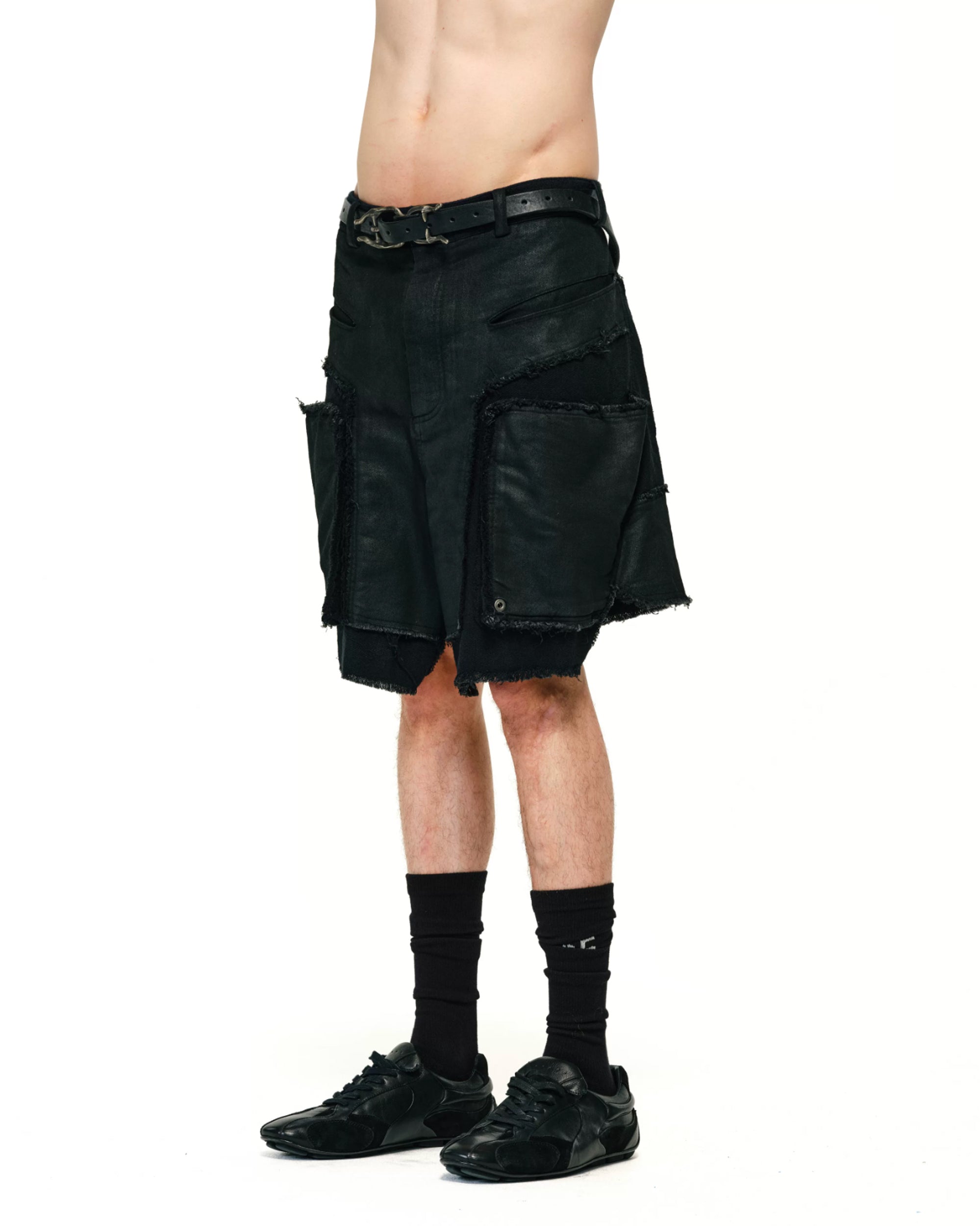 Haunted Waxed Work Shorts koku0218