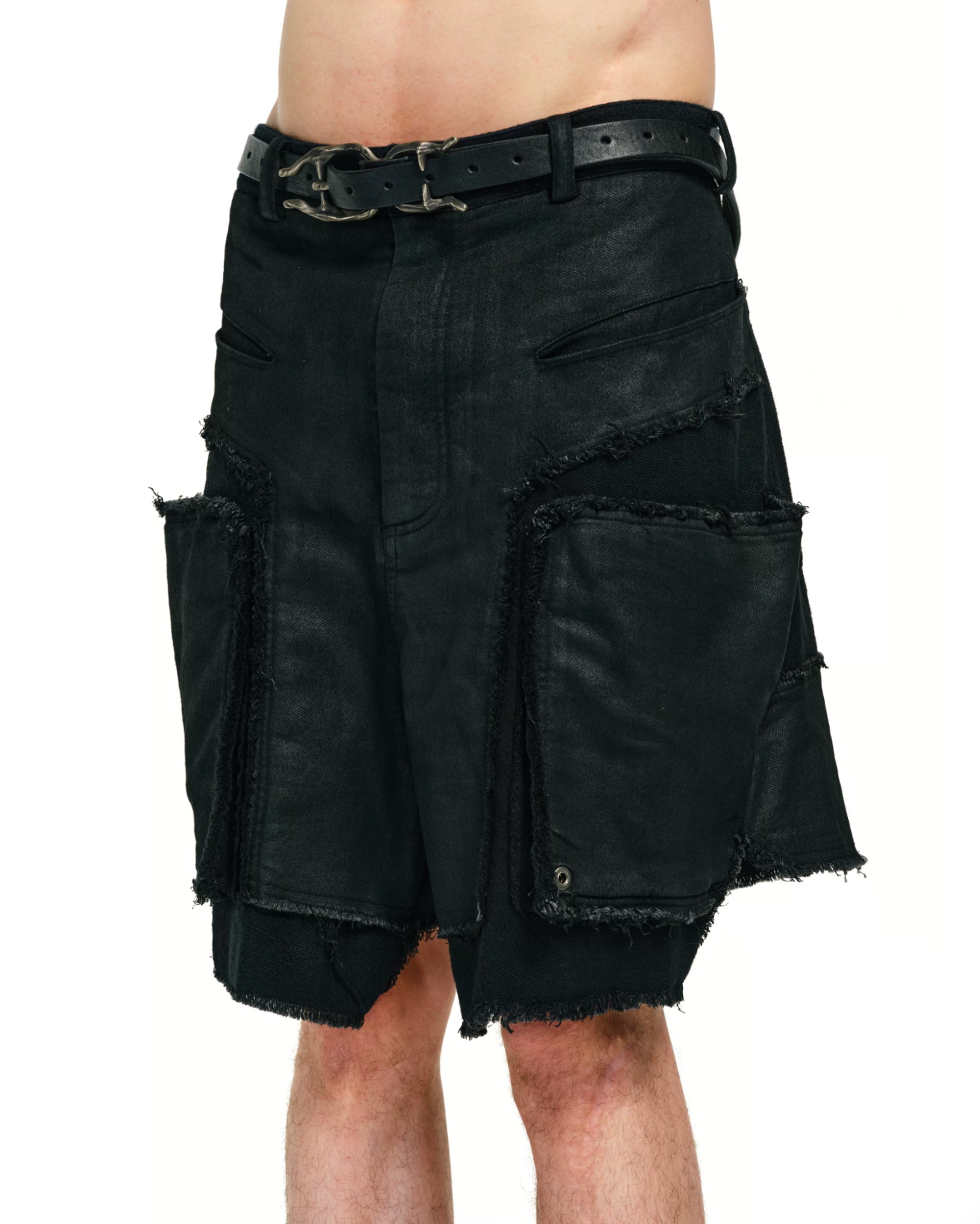 Haunted Waxed Work Shorts koku0218