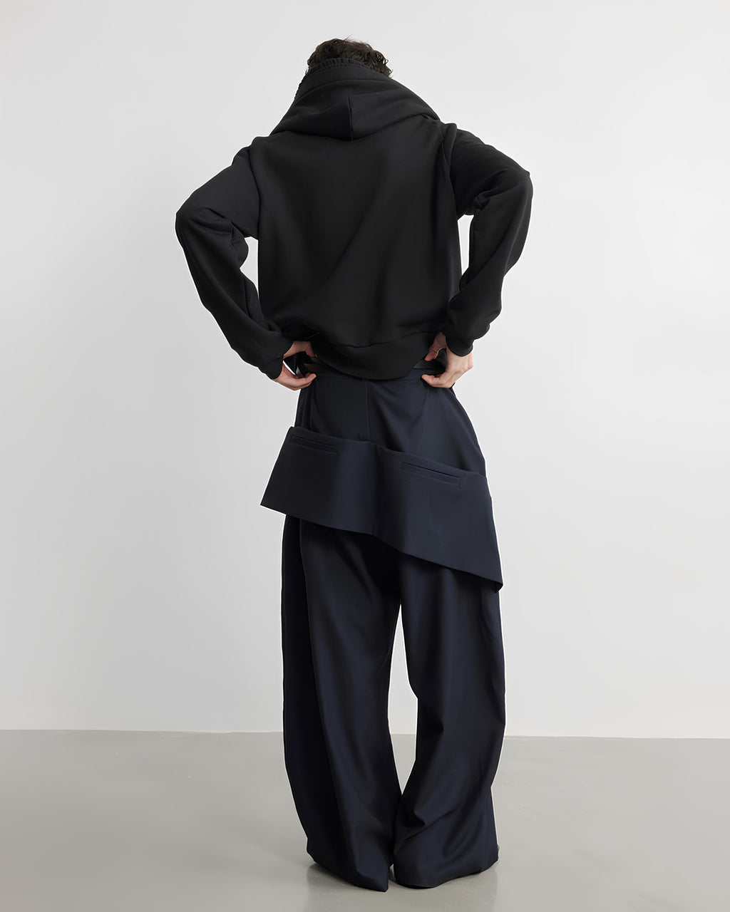 Double Waist Zip Cargo Pants koku0220