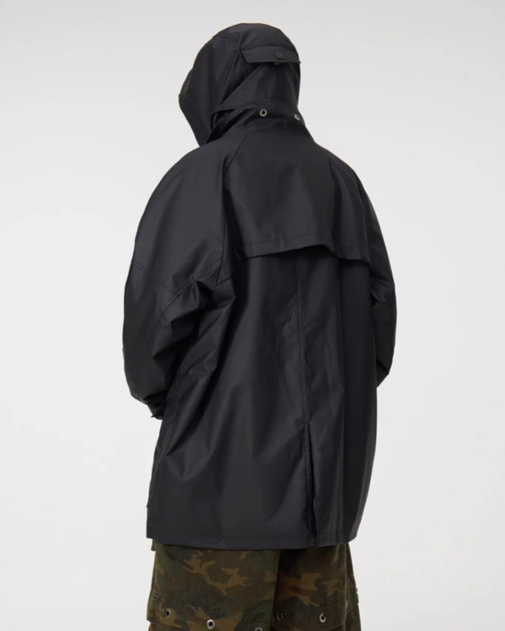 Black Warrior Coated Long Jacket koku0062