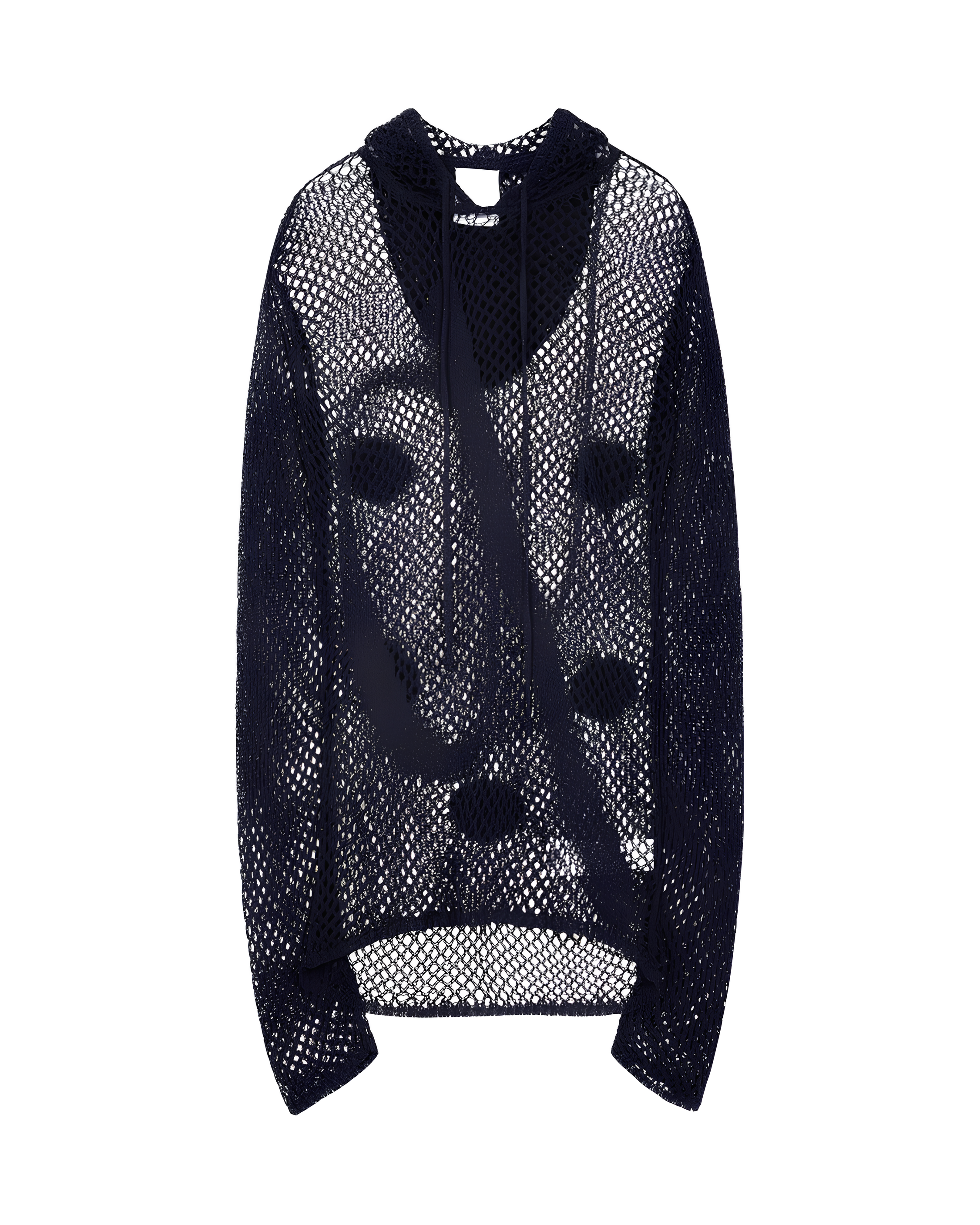 Mesh Embroidery Hoodie koku0191