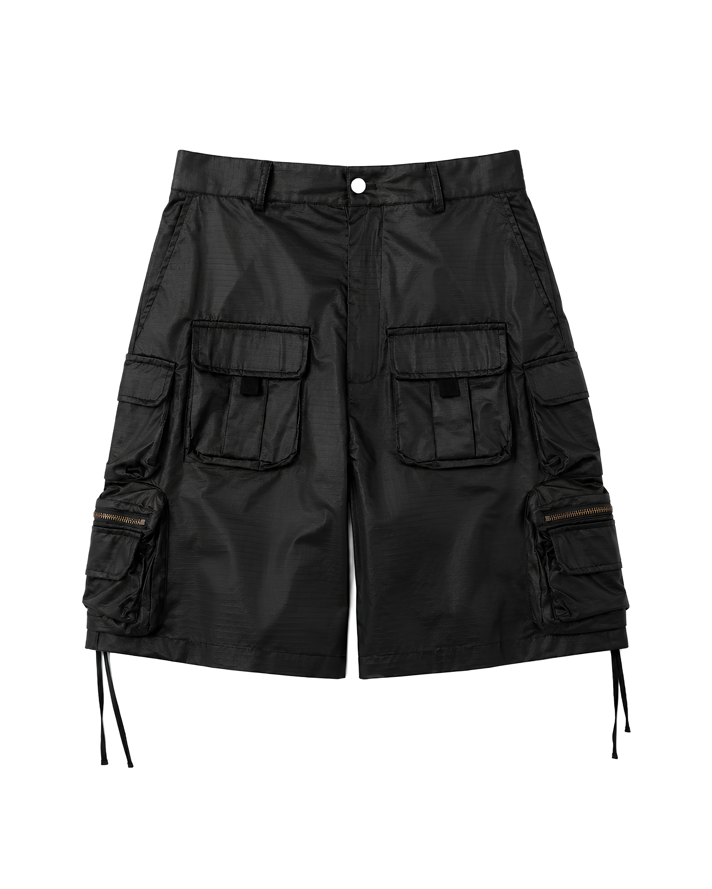 Coated Wide Cargo Shorts koku0169