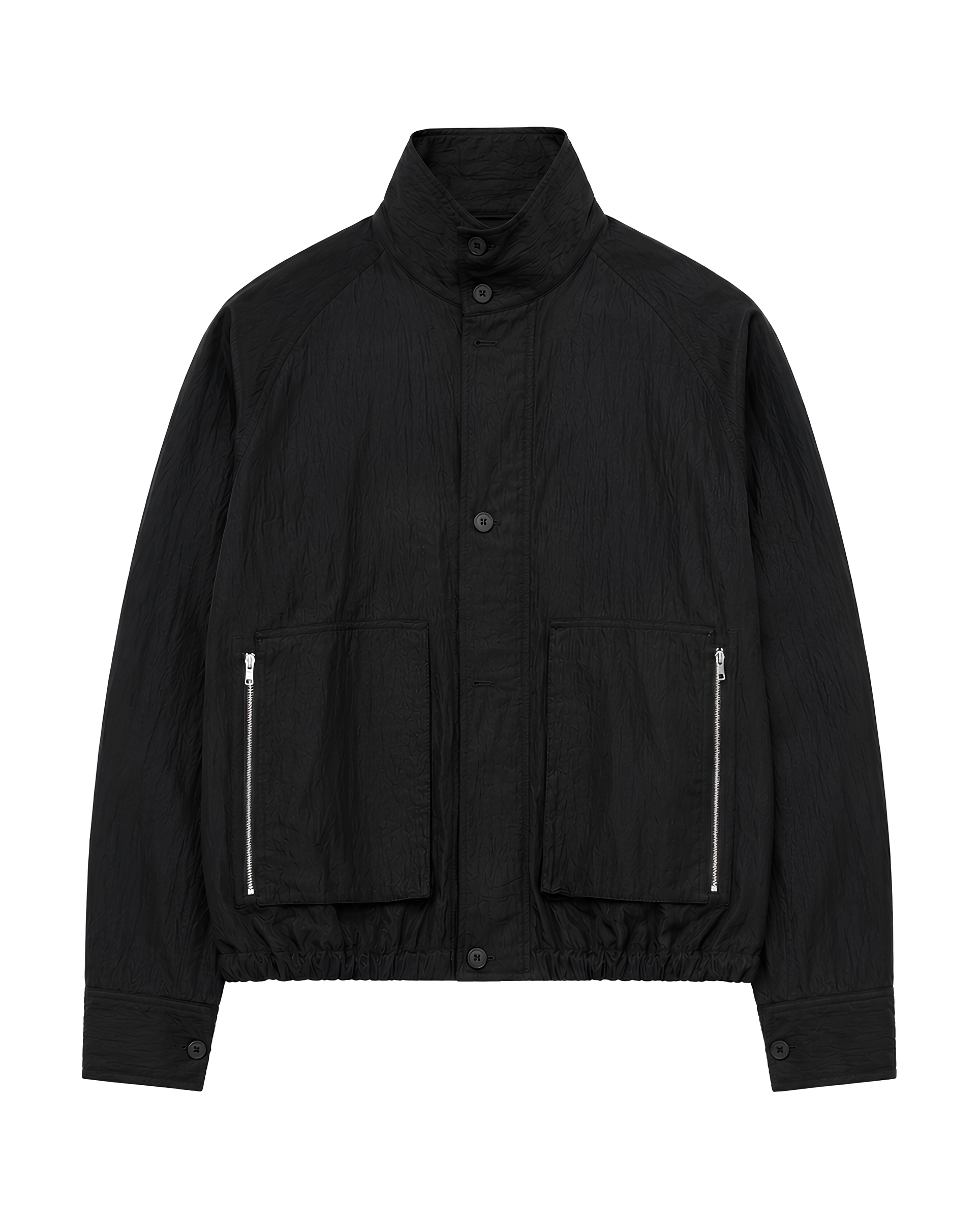 Stand Collar Zip Short Blouson koku0176