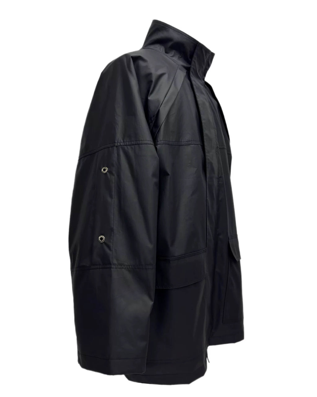 Black Warrior Coated Long Jacket koku0062