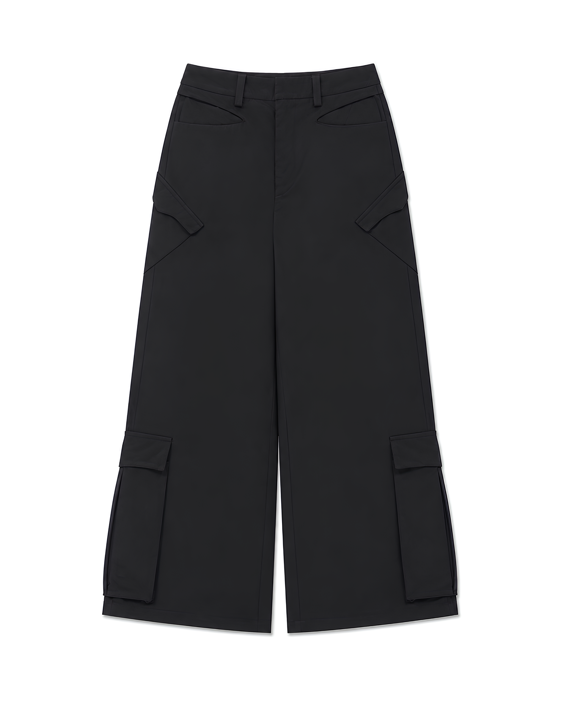 Structured Straight Cargo Pants koku0187