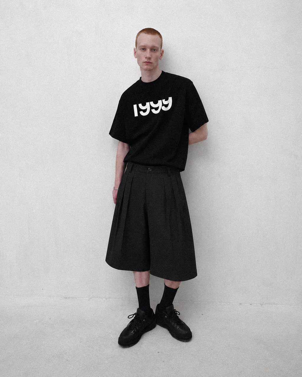 Pleated Wide Culotte Shorts koku0182
