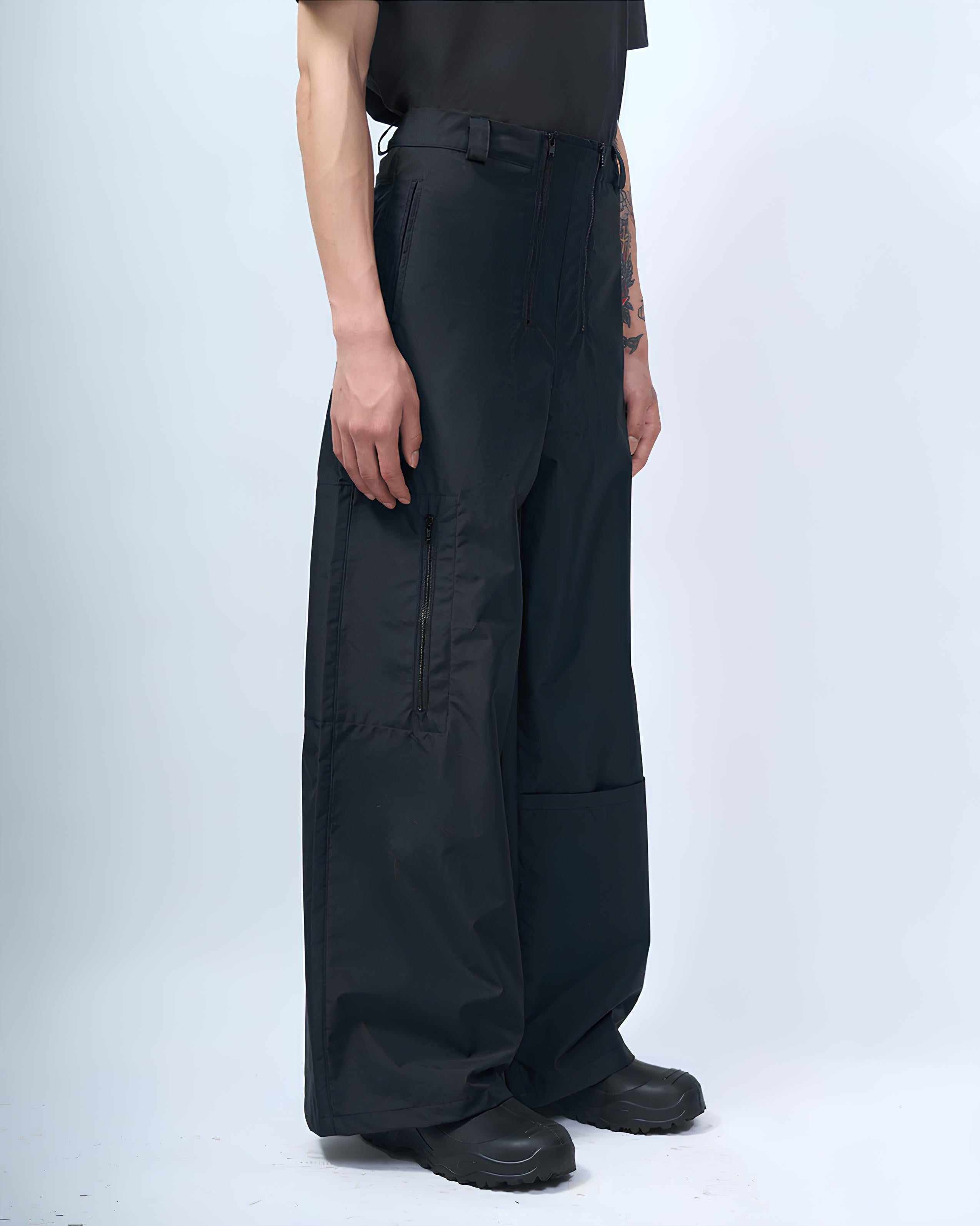 Double Zip Nylon Trousers koku0185