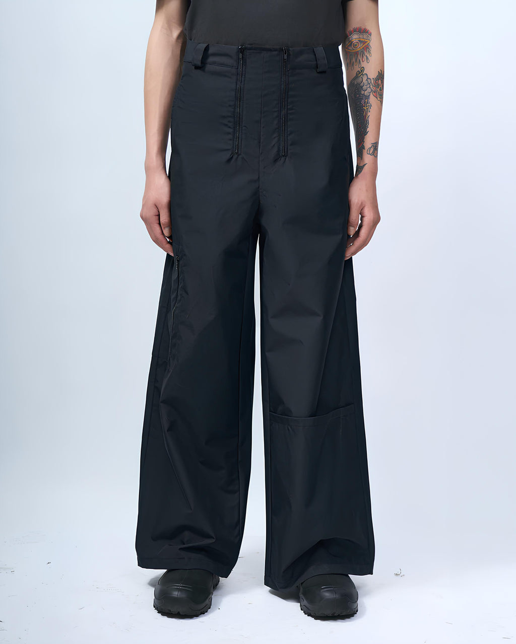 Double Zip Nylon Trousers koku0185