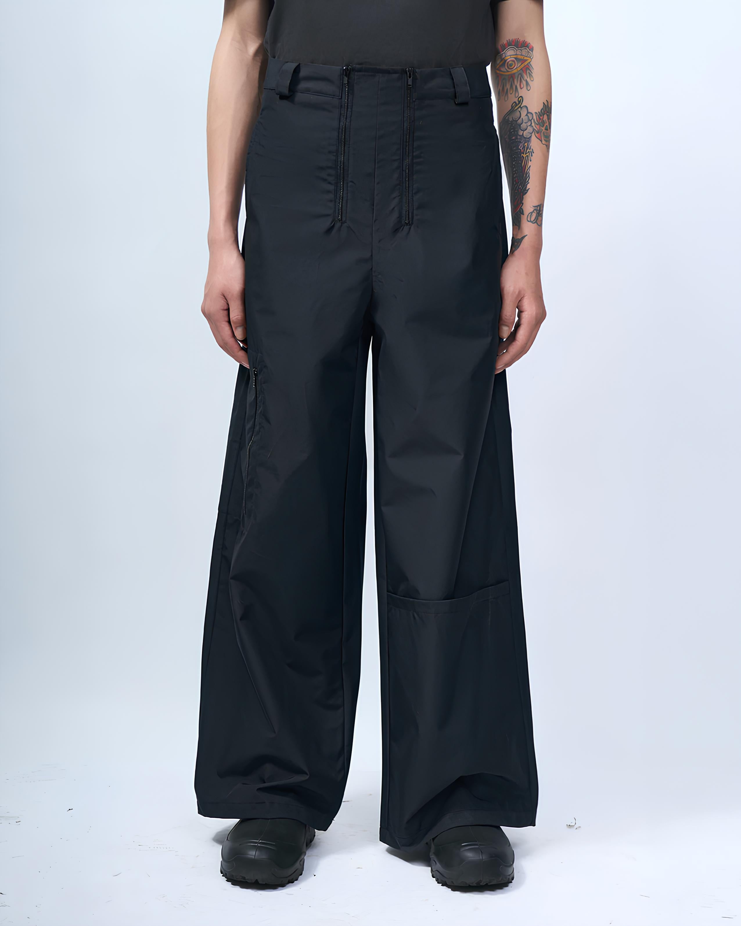 Double Zip Nylon Trousers koku0185