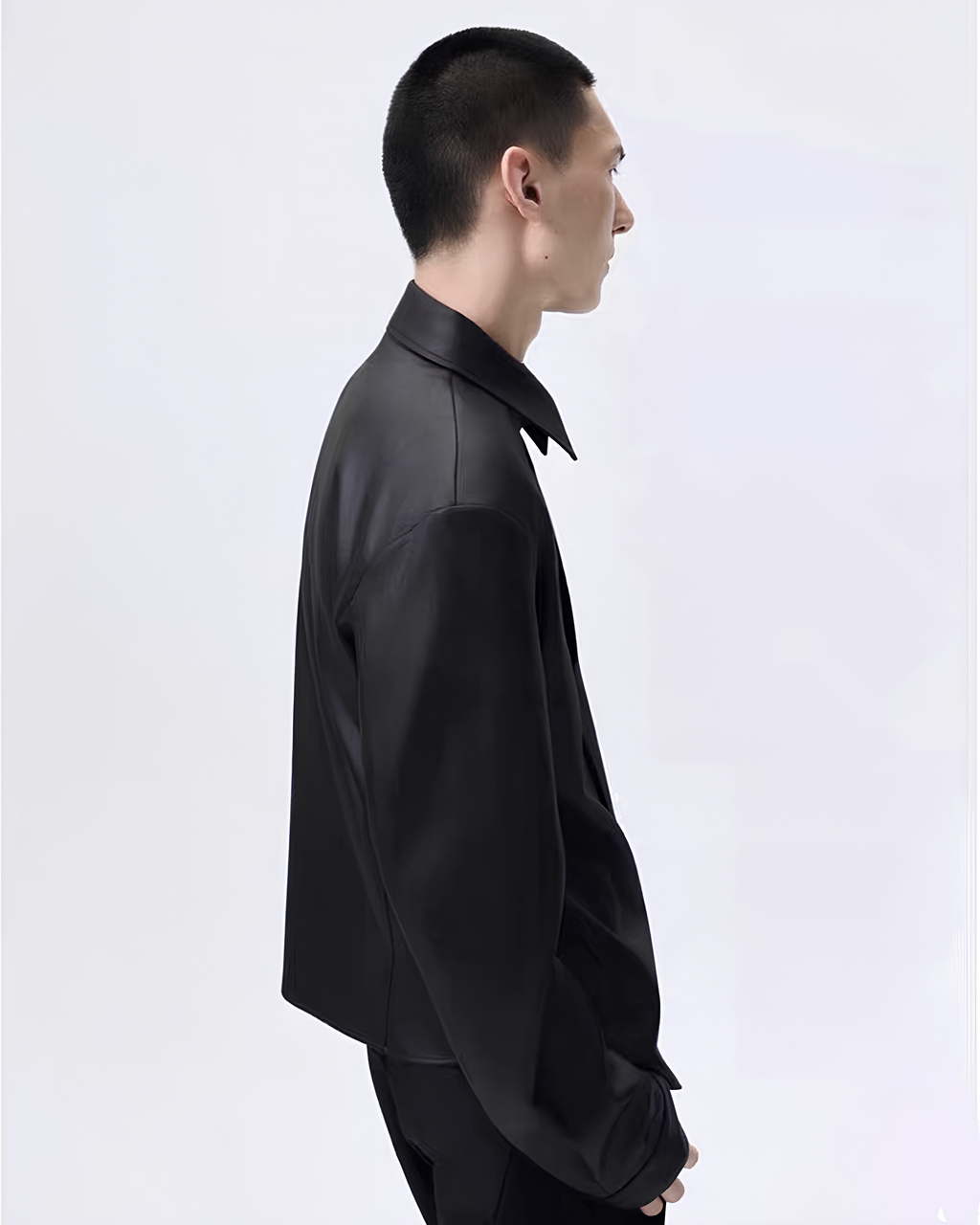Sculpted Satin Overshirt koku0118