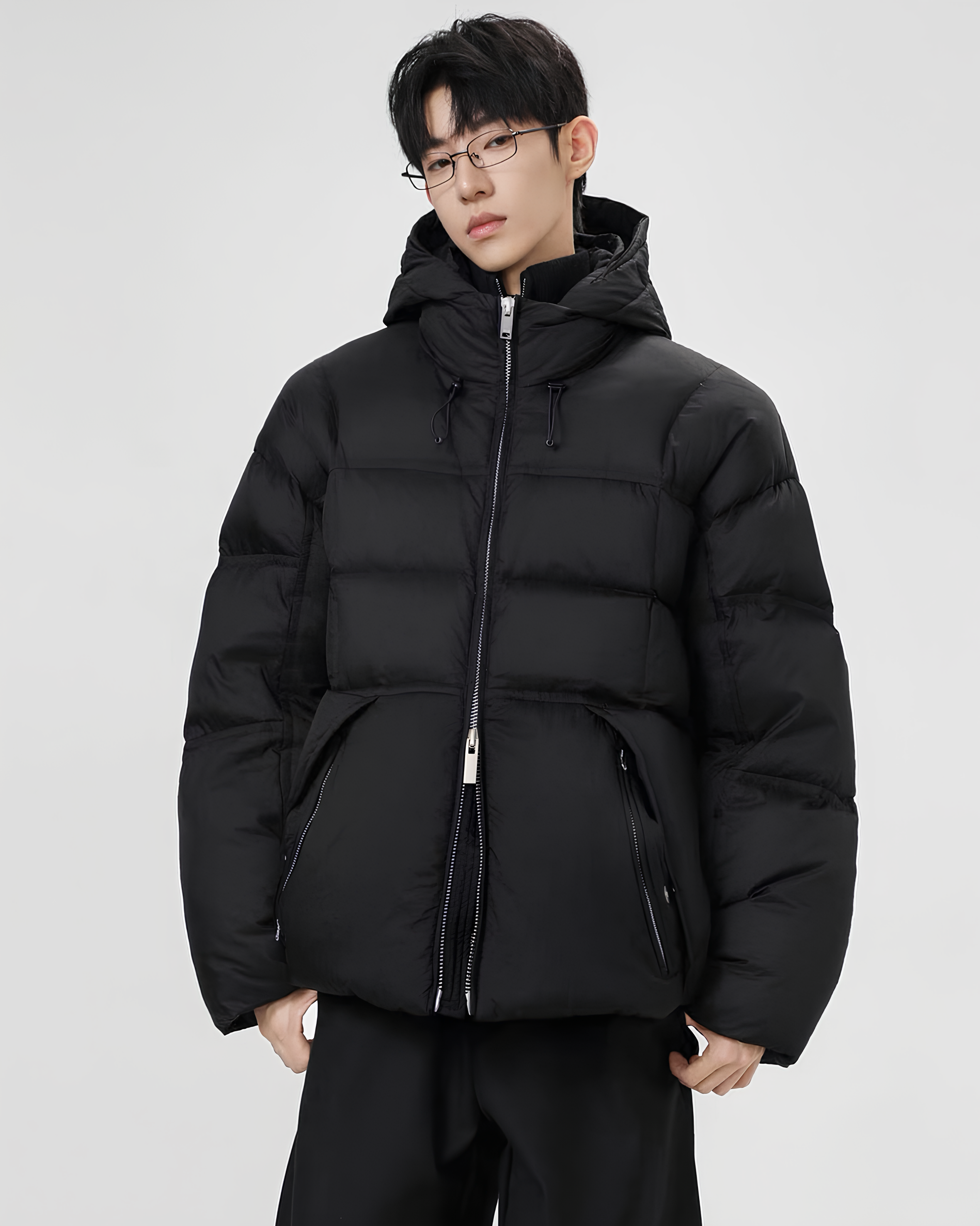 Structured Hooded Down Puffer koku0131