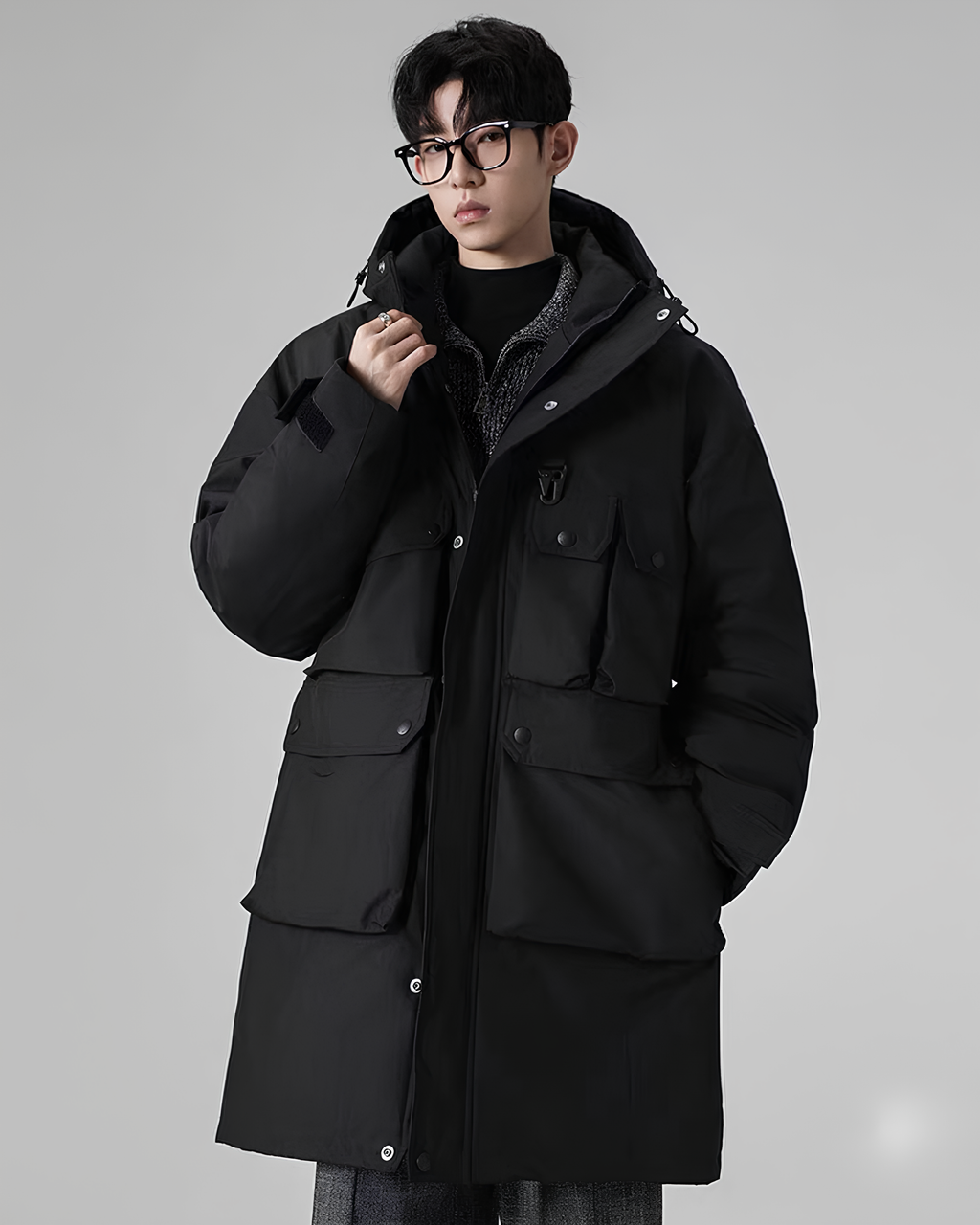 Structured Technical Field Parka koku0130