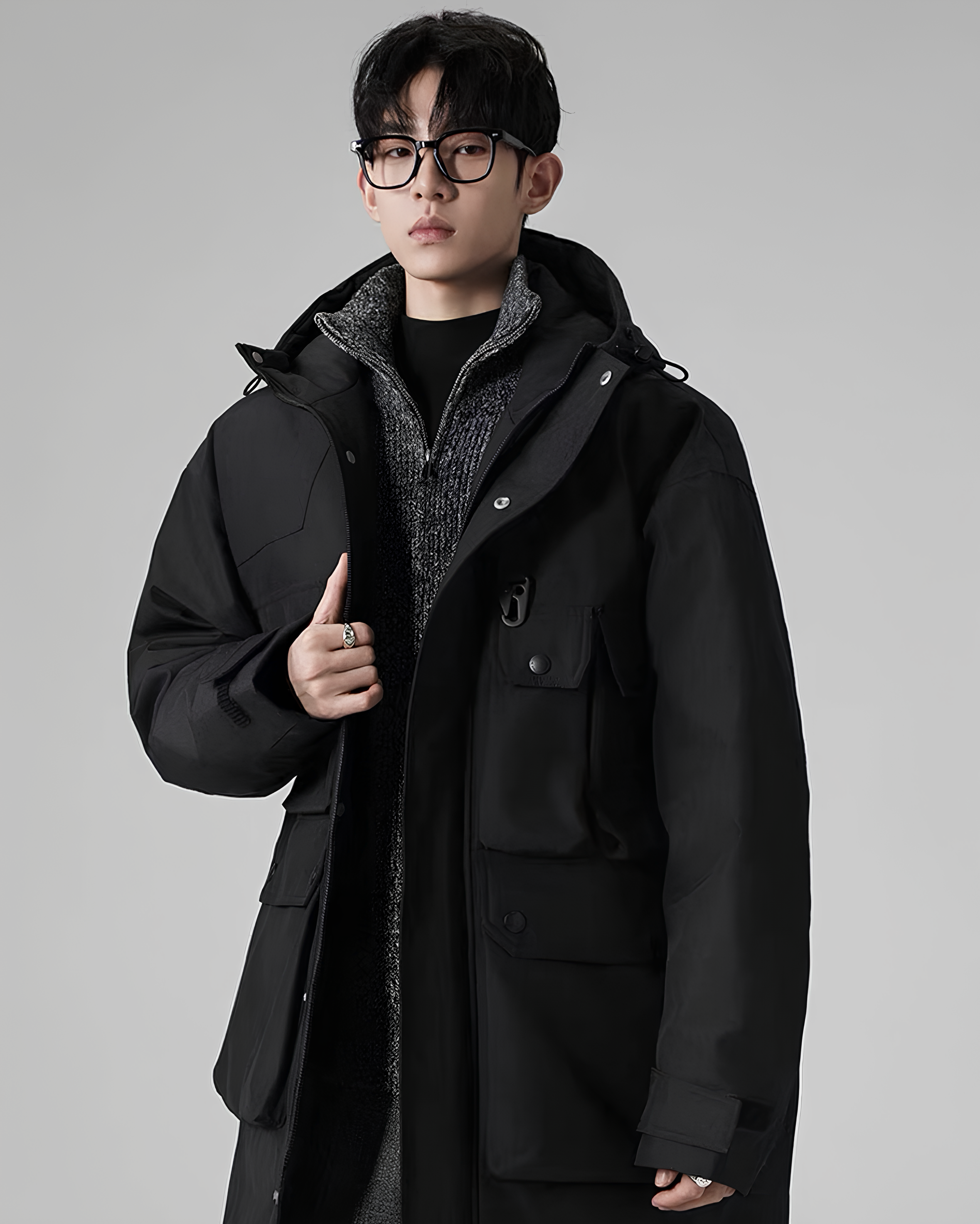 Structured Technical Field Parka koku0130