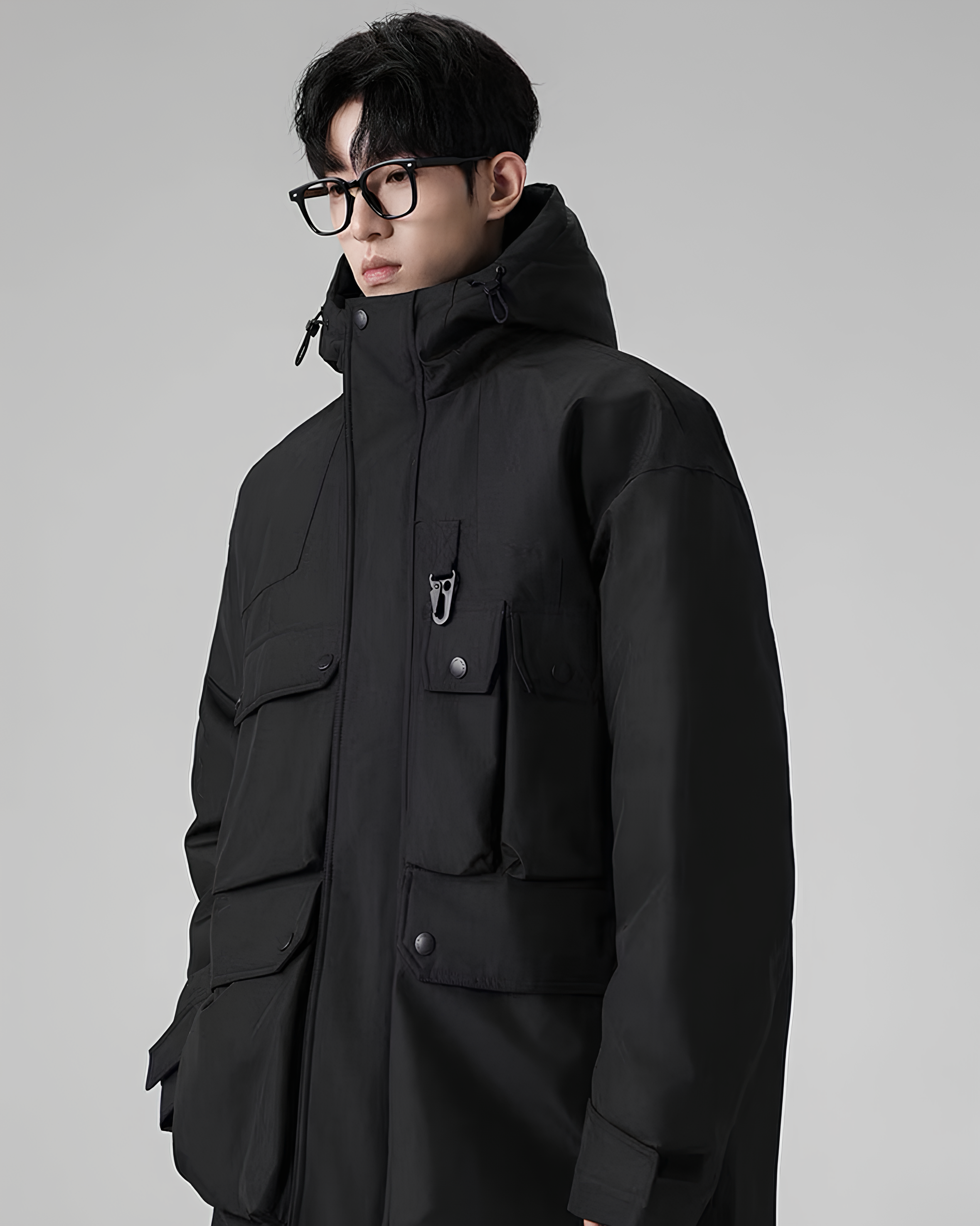 Structured Technical Field Parka koku0130