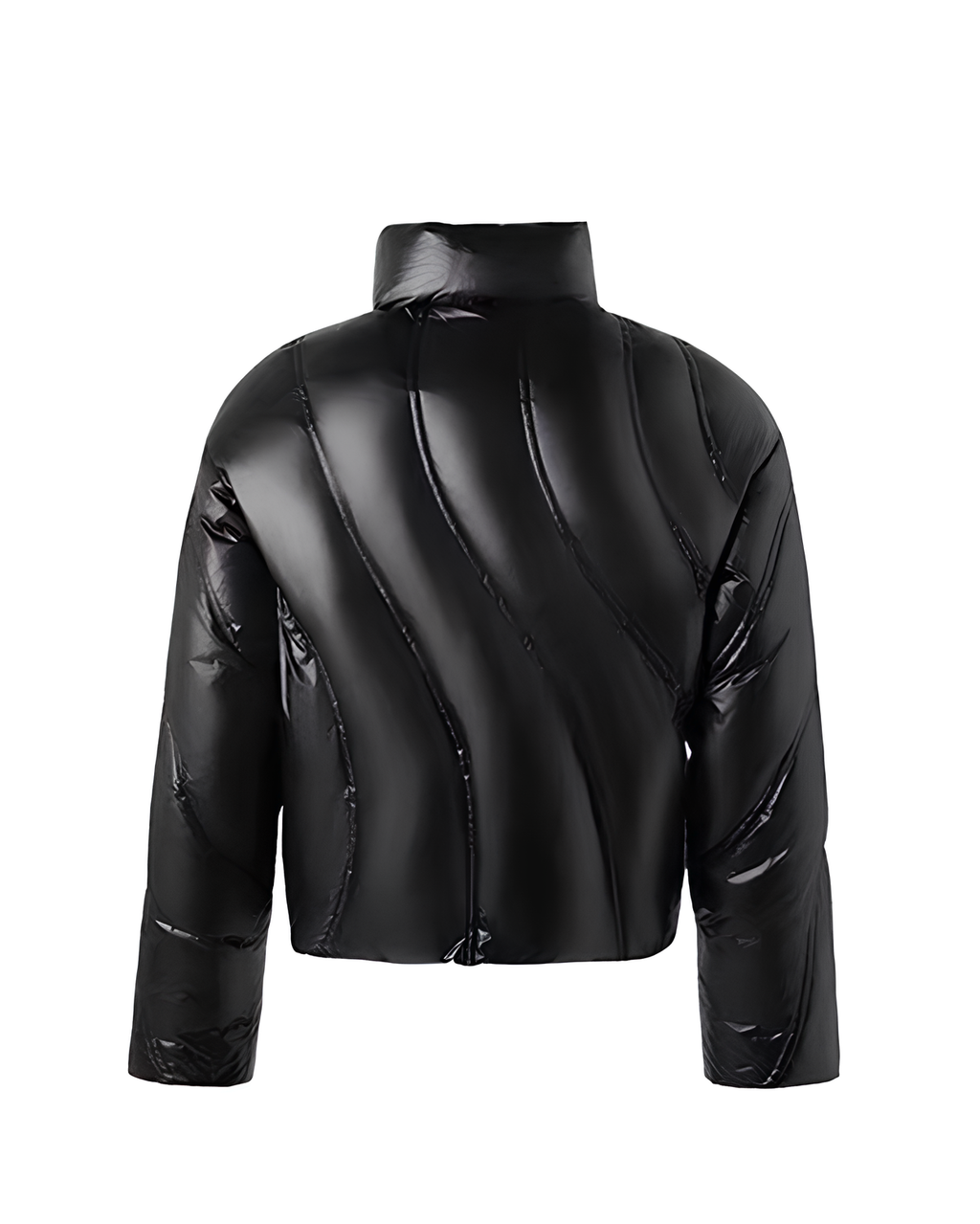 Asymmetric Quilted Puffer Jacket koku0132
