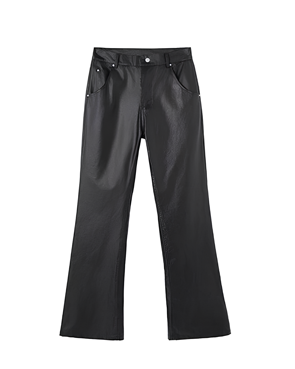 Coated Cotton Flared Trousers koku0133