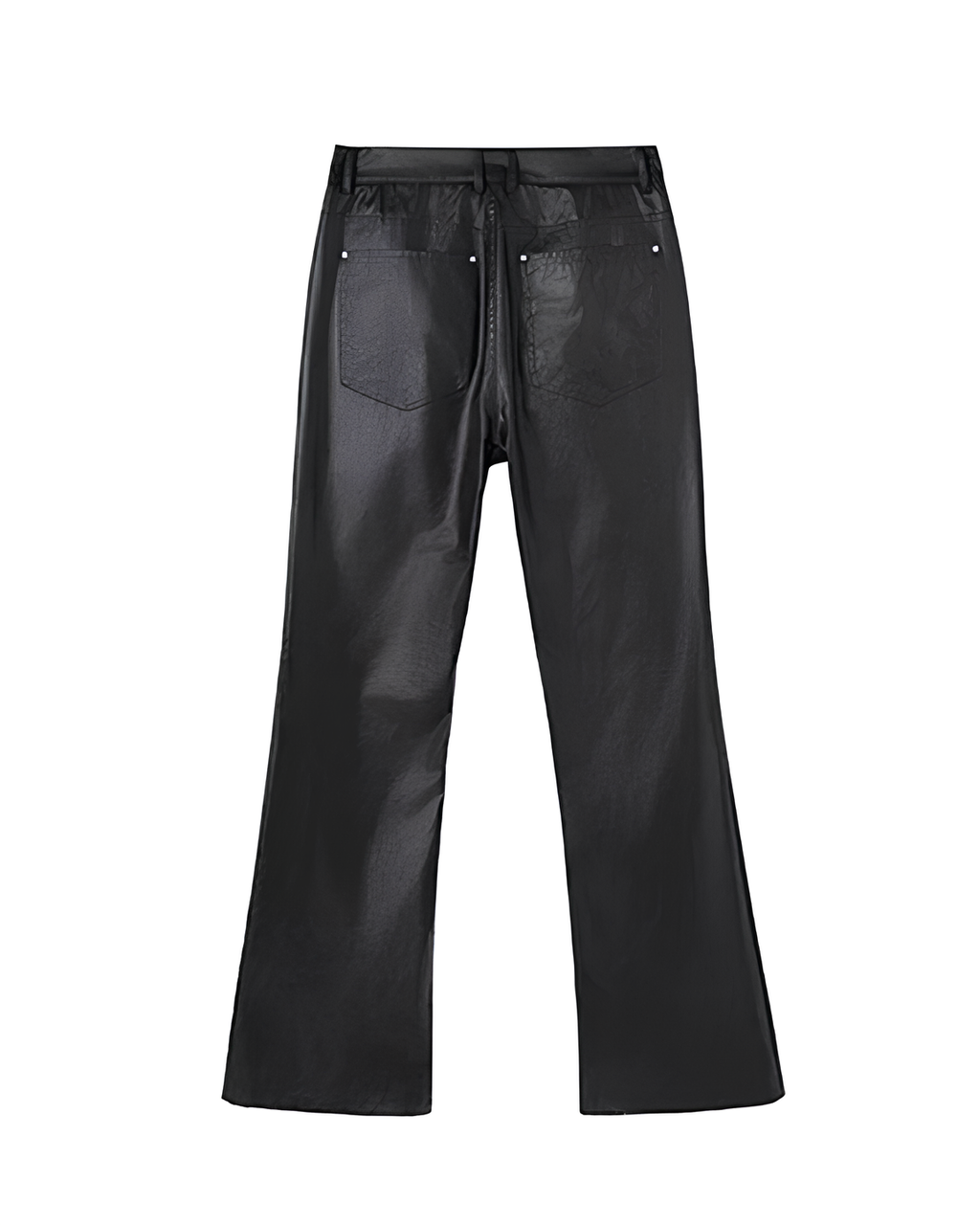 Coated Cotton Flared Trousers koku0133