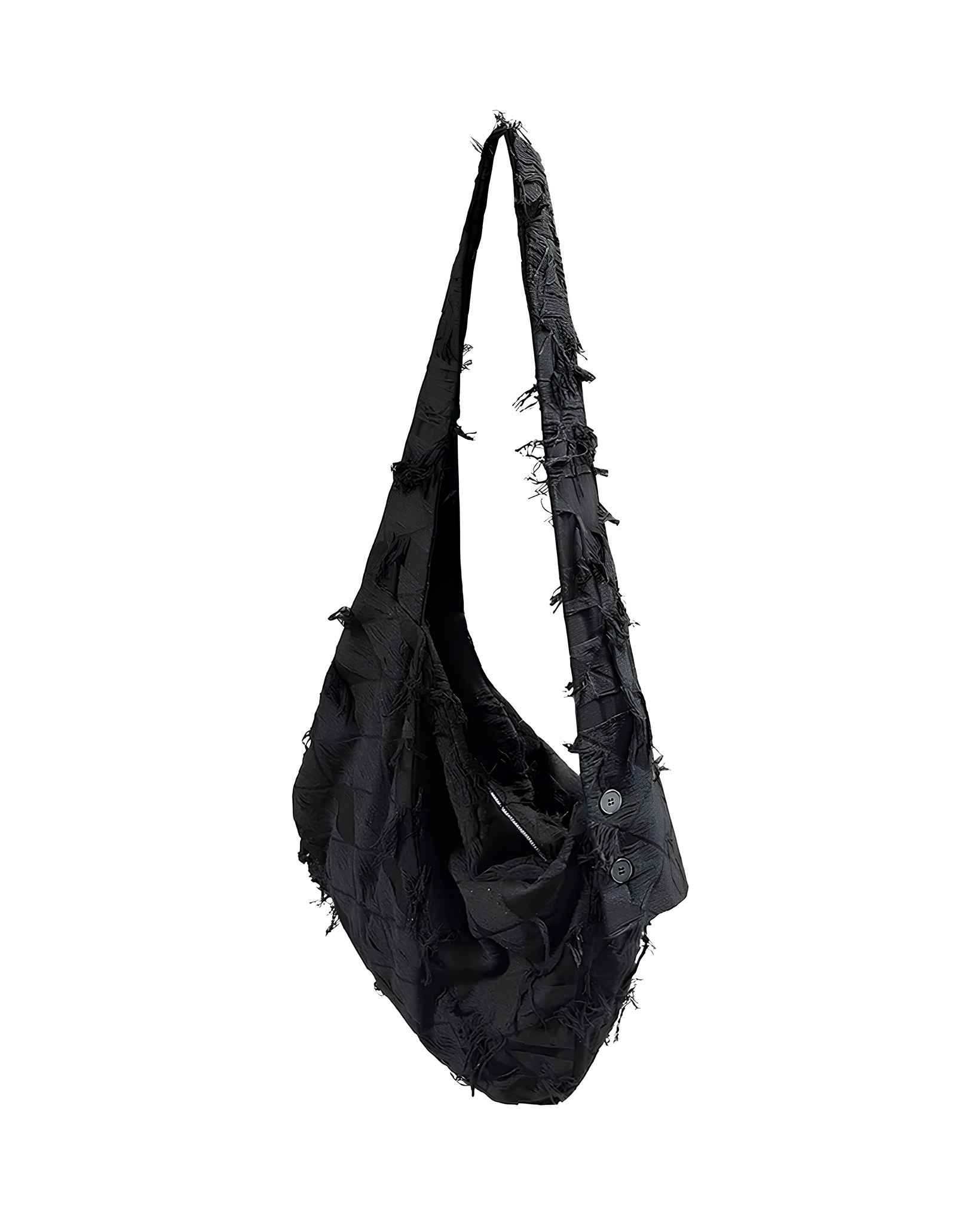 Distressed Draped Shoulder Bag koku0166