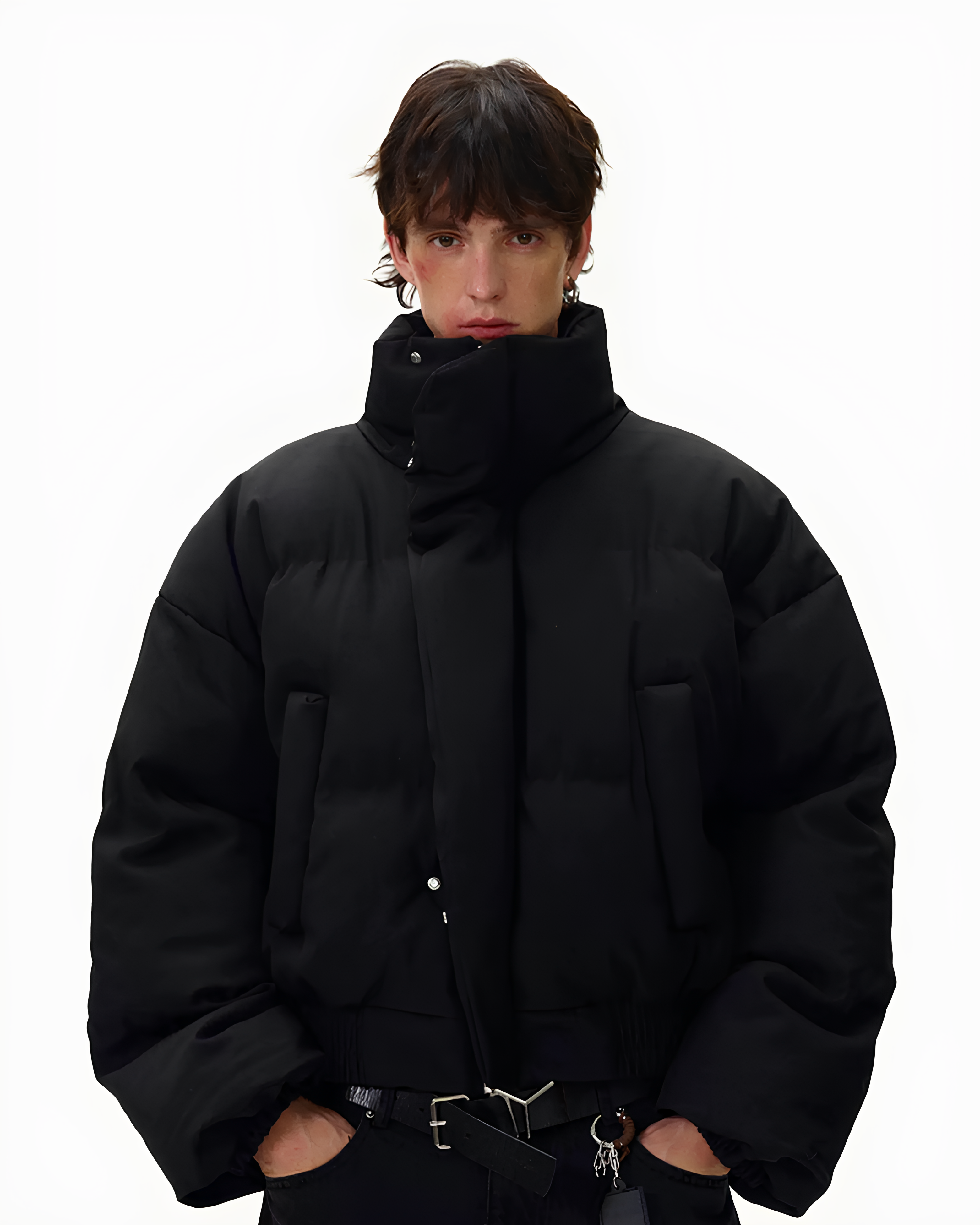 MADWITCH Stand Collar Down Jacket koku0009