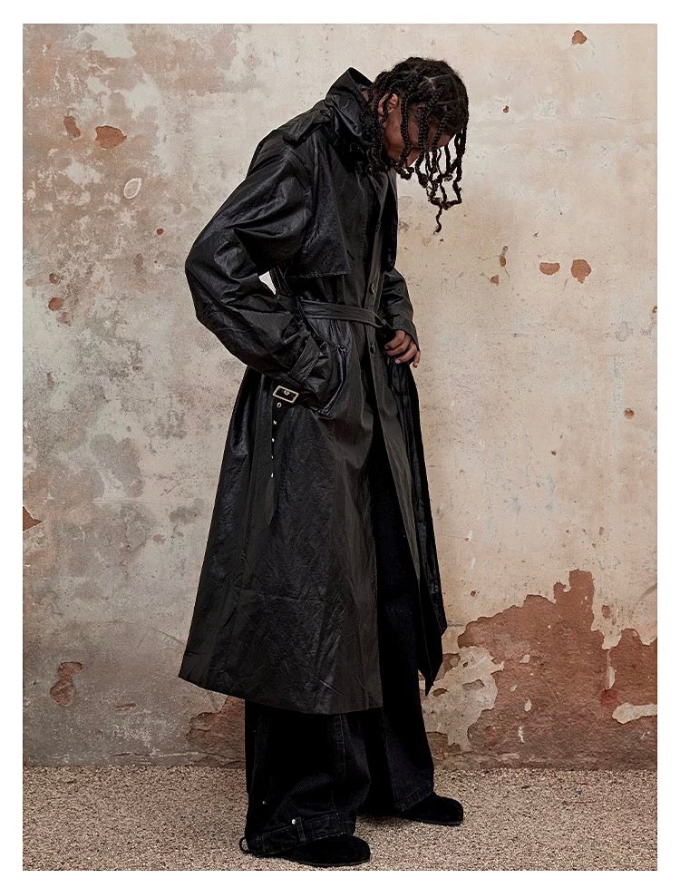 TRIANGLE PROJECT PU Coated Trench Coat koku0011