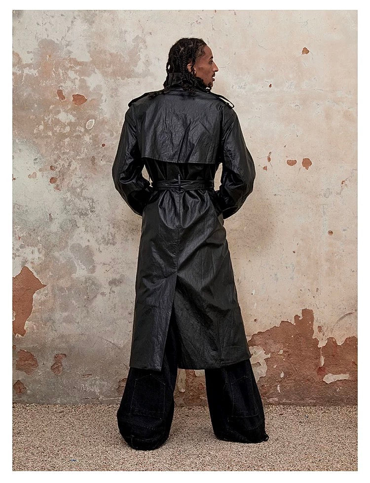 TRIANGLE PROJECT PU Coated Trench Coat koku0011
