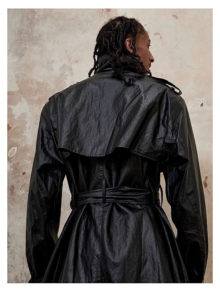 TRIANGLE PROJECT PU Coated Trench Coat koku0011