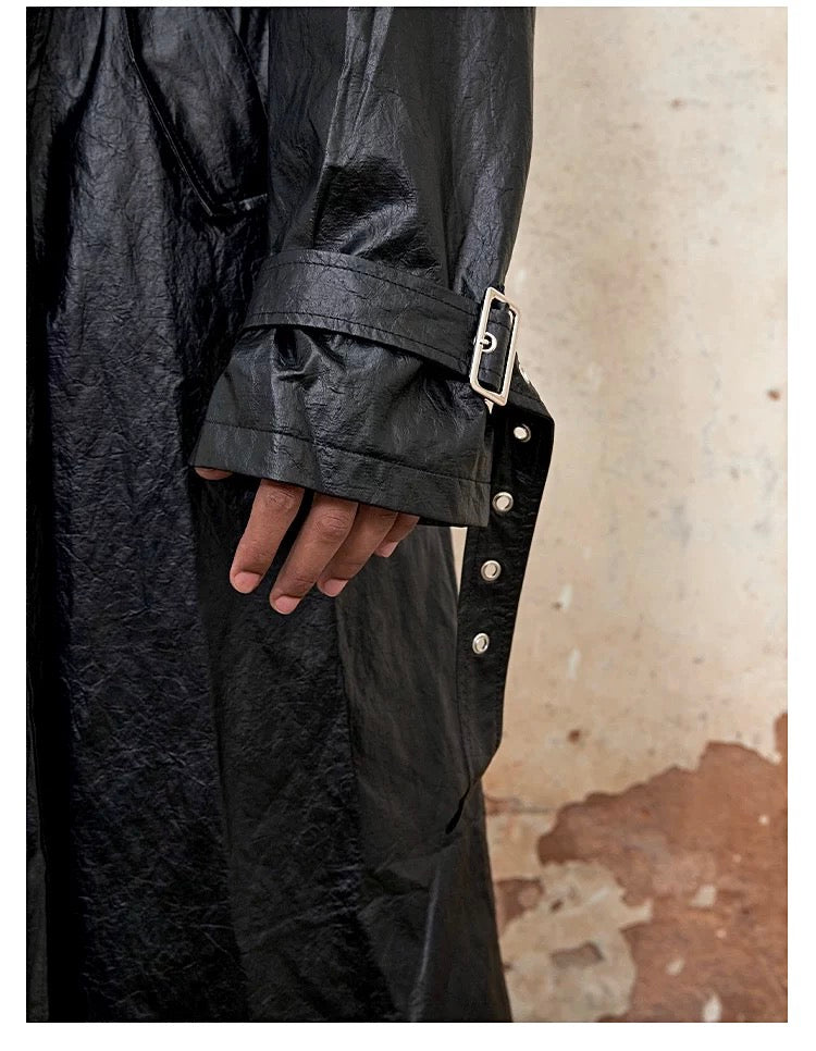TRIANGLE PROJECT PU Coated Trench Coat koku0011