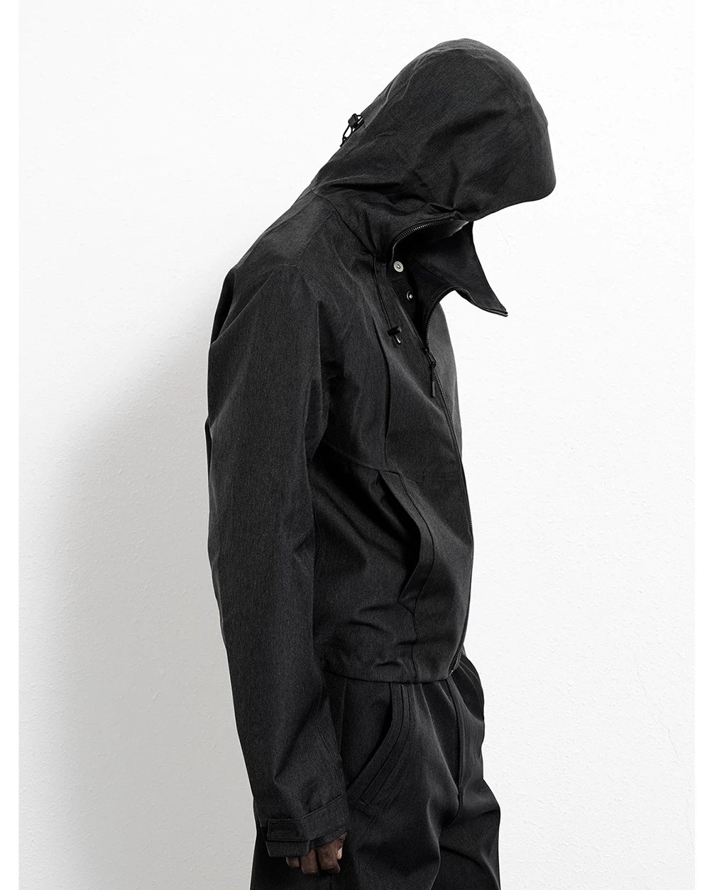 BEVAN UP Zip-Up Hooded Waterproof Jacket koku0014
