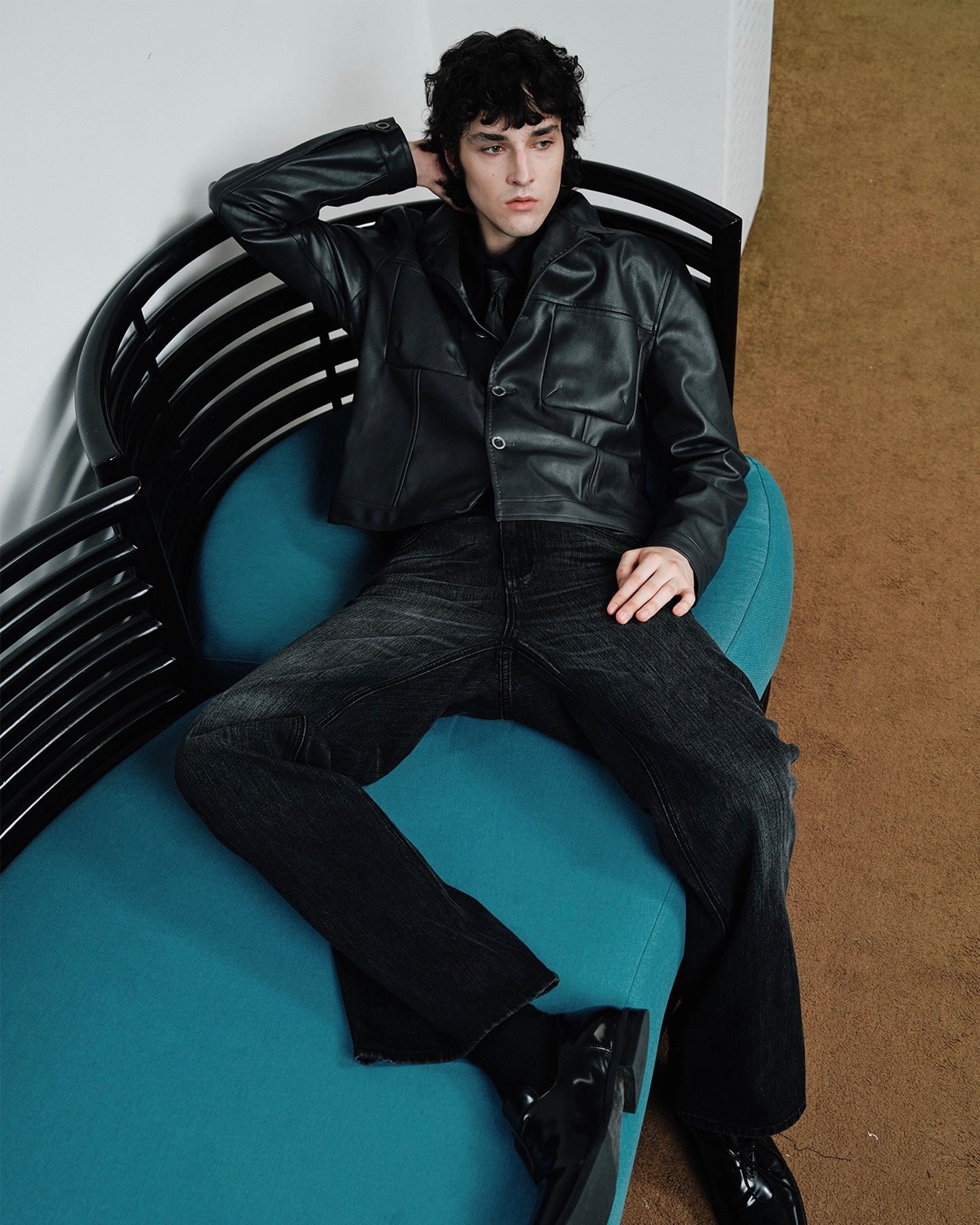 Slight Vogue Leather Trucker Jacket koku0021