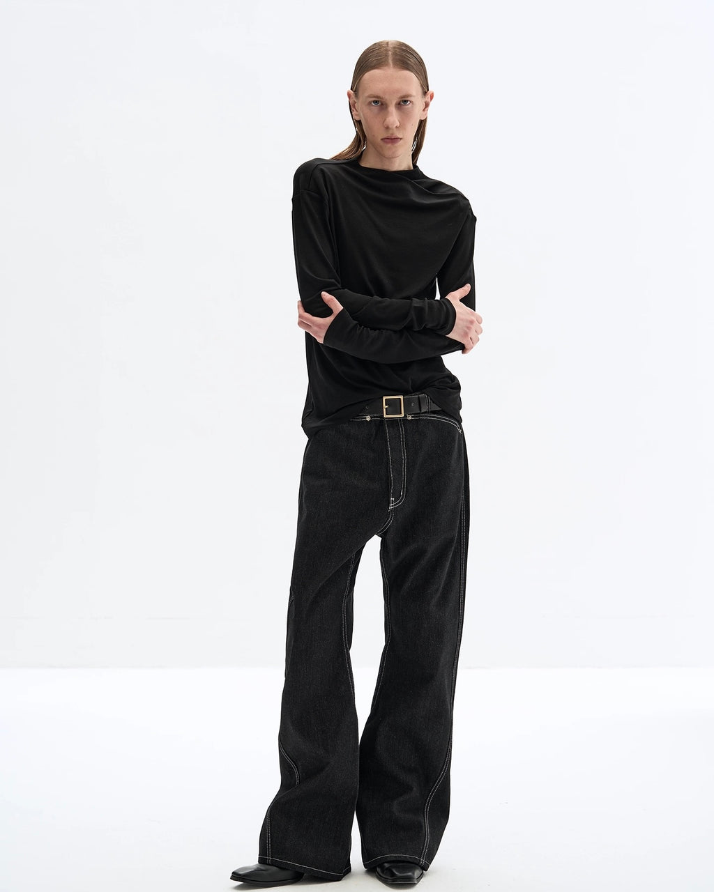 Slight Vogue Tight Fit Long Sleeve Tee koku0022