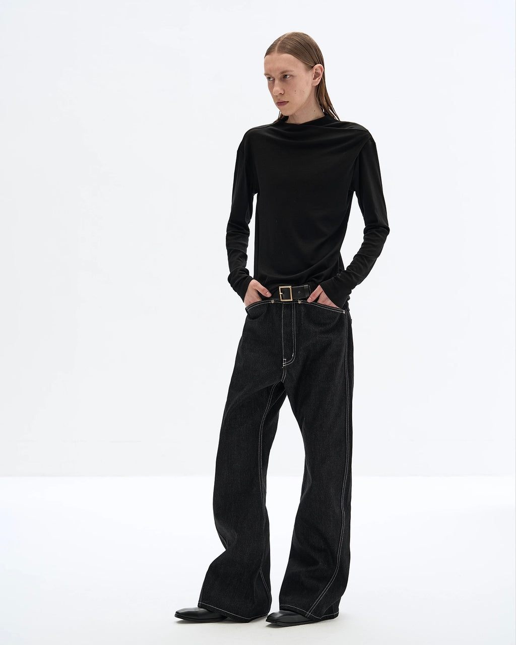 Slight Vogue Tight Fit Long Sleeve Tee koku0022