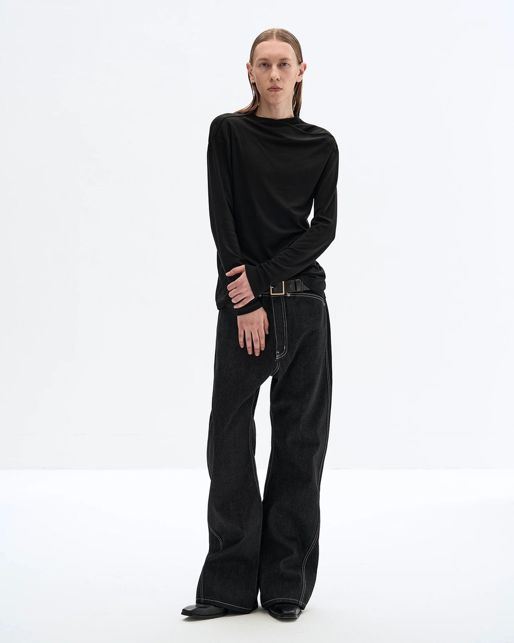 Slight Vogue Tight Fit Long Sleeve Tee koku0022
