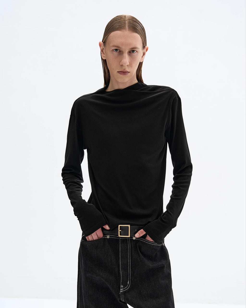 Slight Vogue Tight Fit Long Sleeve Tee koku0022