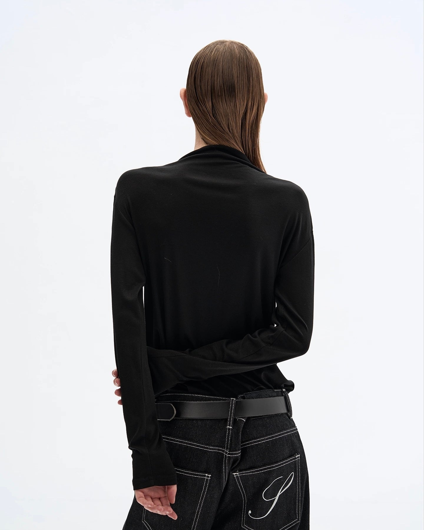 Slight Vogue Tight Fit Long Sleeve Tee koku0022