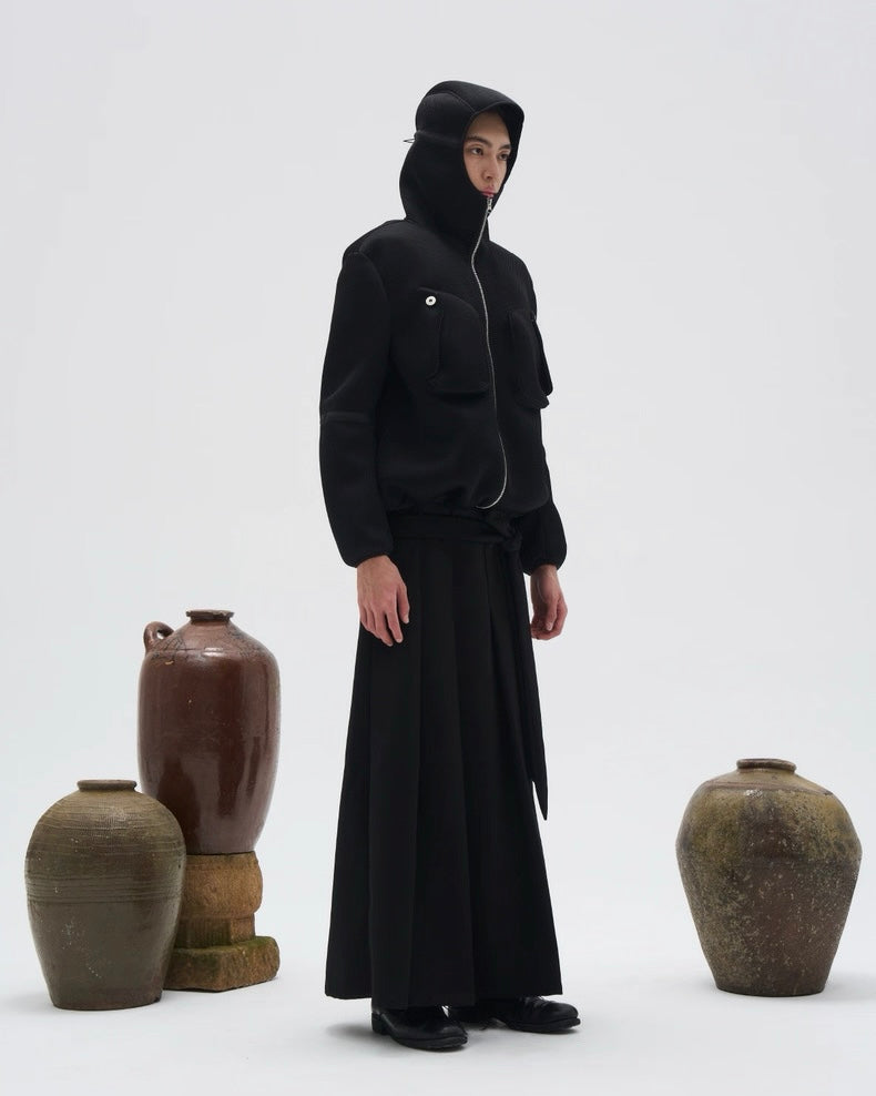 7440 37 1 Zip-up Hooded Blouson koku0023