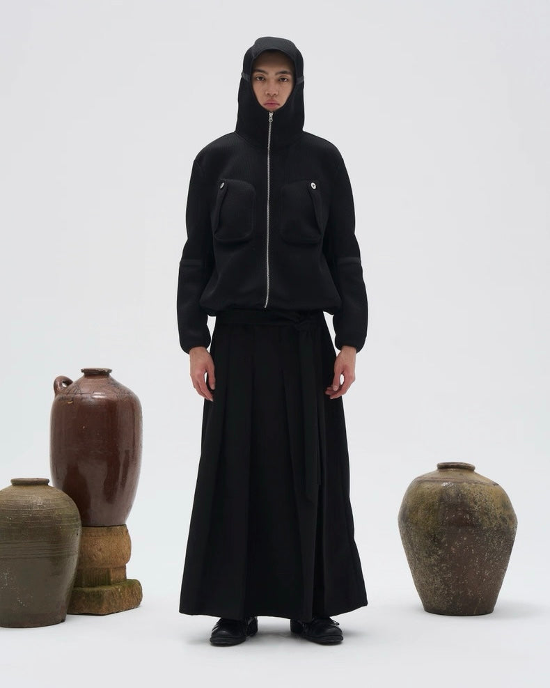 7440 37 1 Zip-up Hooded Blouson koku0023