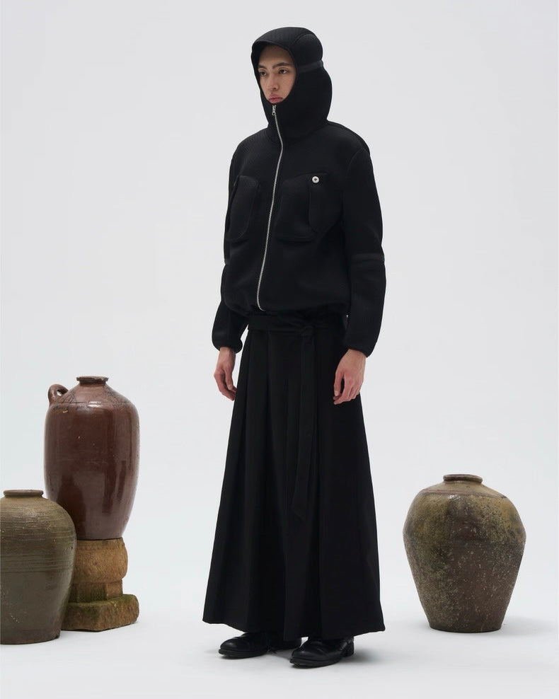 7440 37 1 Zip-up Hooded Blouson koku0023