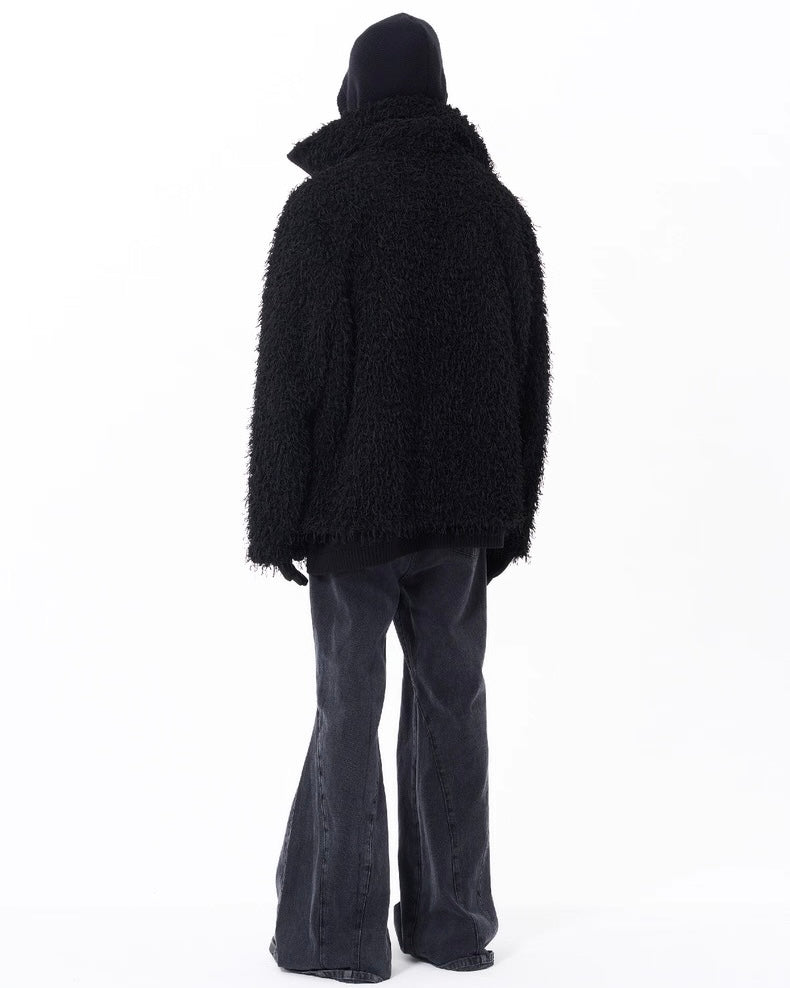 7440 37 1 High-neck Fur Blouson koku0024