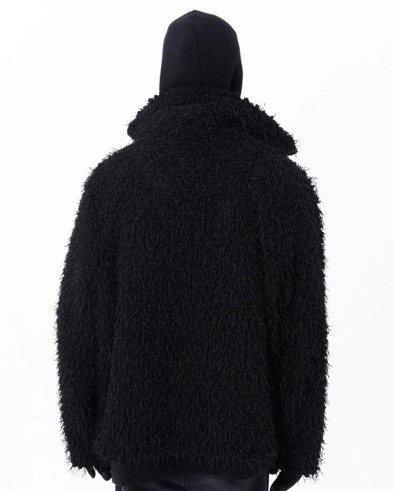 7440 37 1 High-neck Fur Blouson koku0024