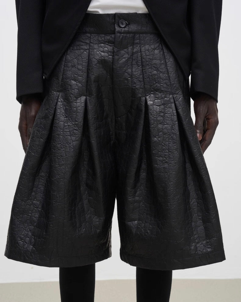 7440 37 1 Double-pleated baggy shorts koku0025