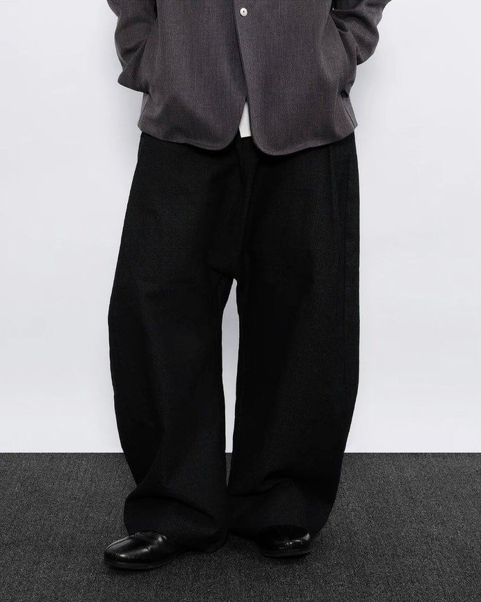 7440 37 1 Black Baggy Denim Pants koku0026