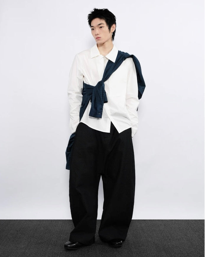 7440 37 1 Black Baggy Denim Pants koku0026